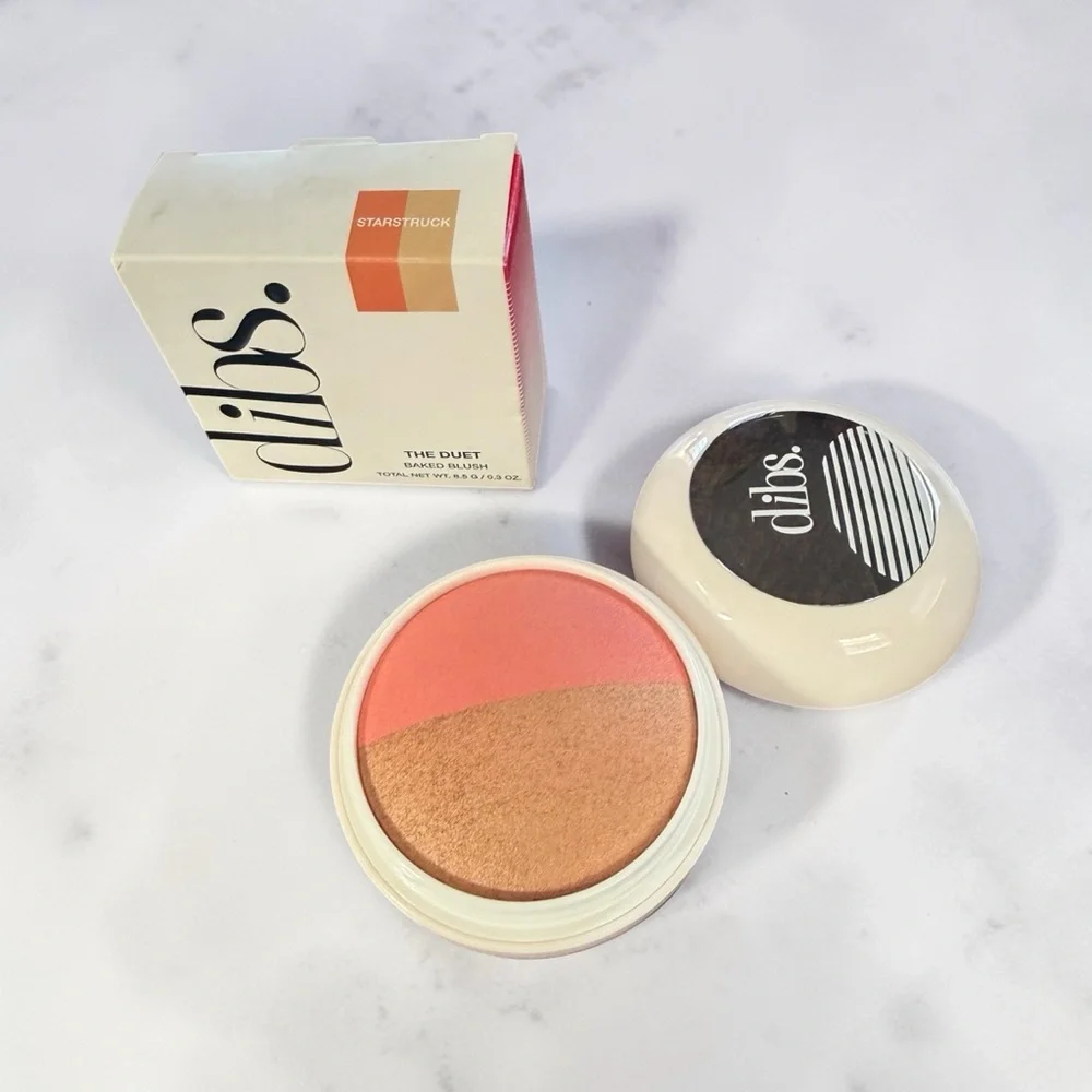 Dual-Tone Blush Compact - Coral and Bronze